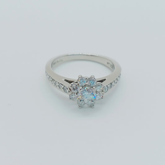 Tiffany & Co. Flora Diamond Ring size 50