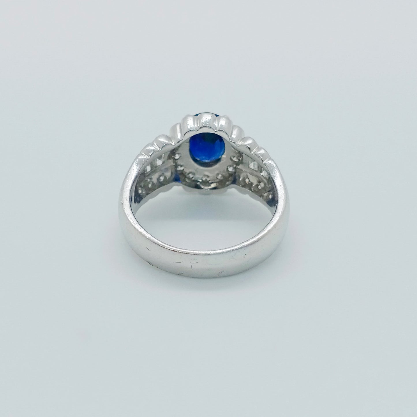 Sapphire Diamond Ring Size 53