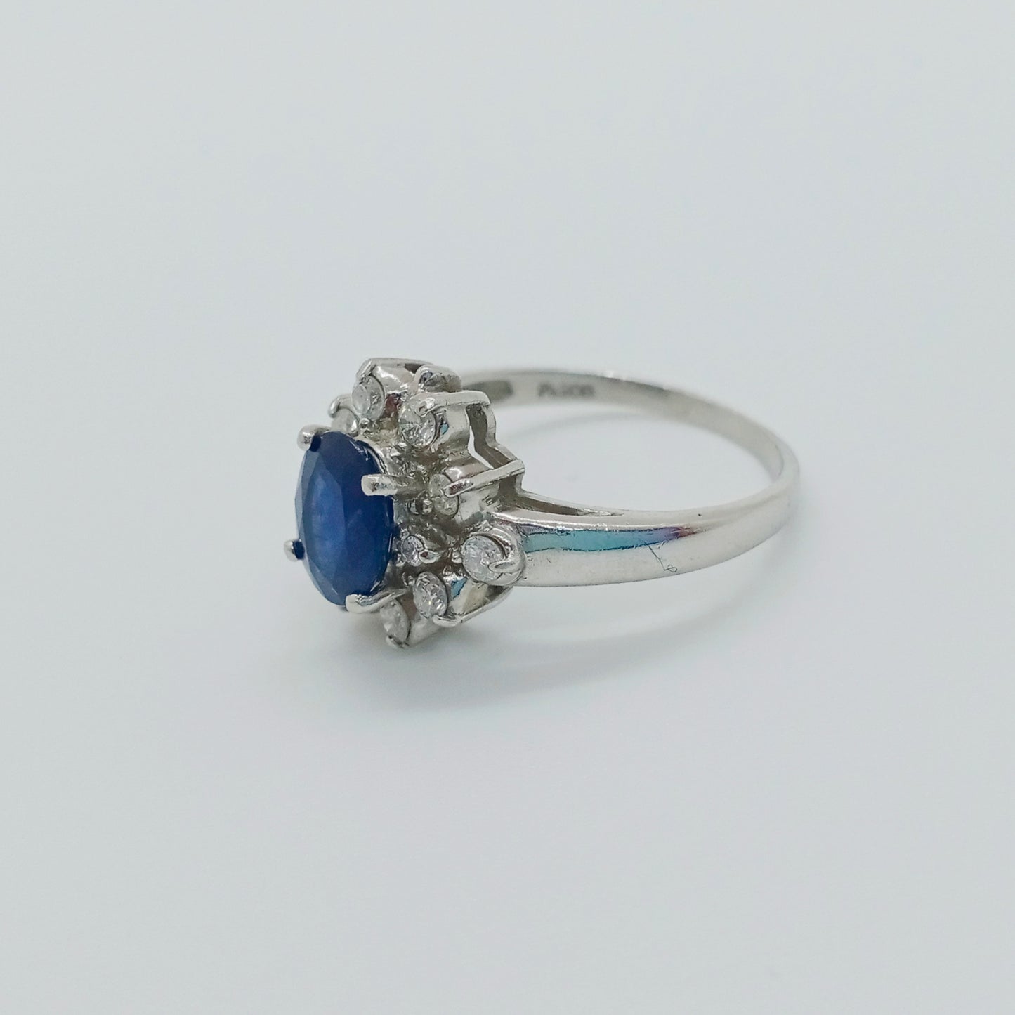 Sapphire Diamond Ring Size 53