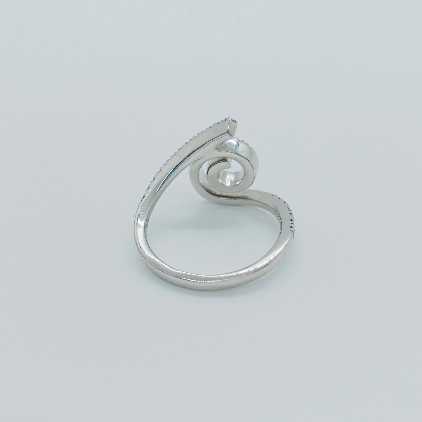 Diamond Swirl Ring 0.38ct Size 53