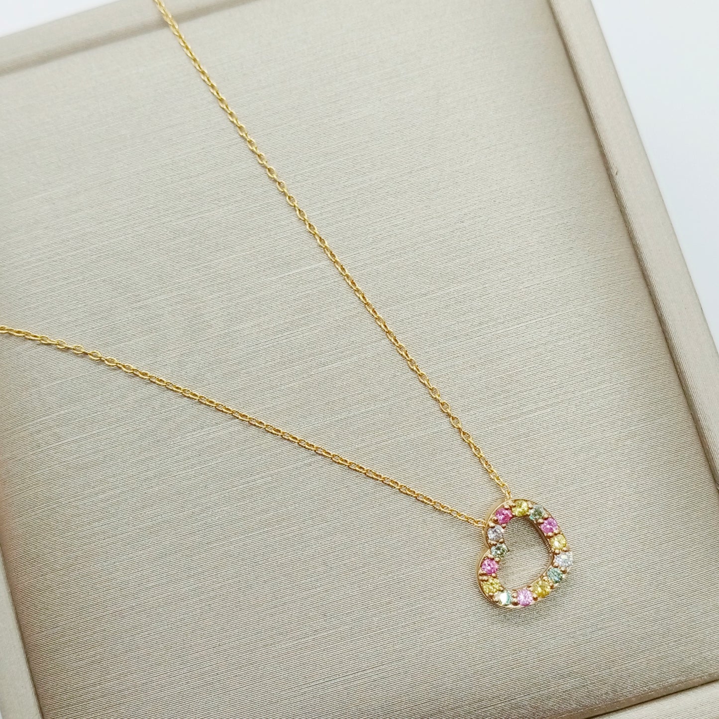 Ponte Vecchio Diamond Colored Stone Necklace