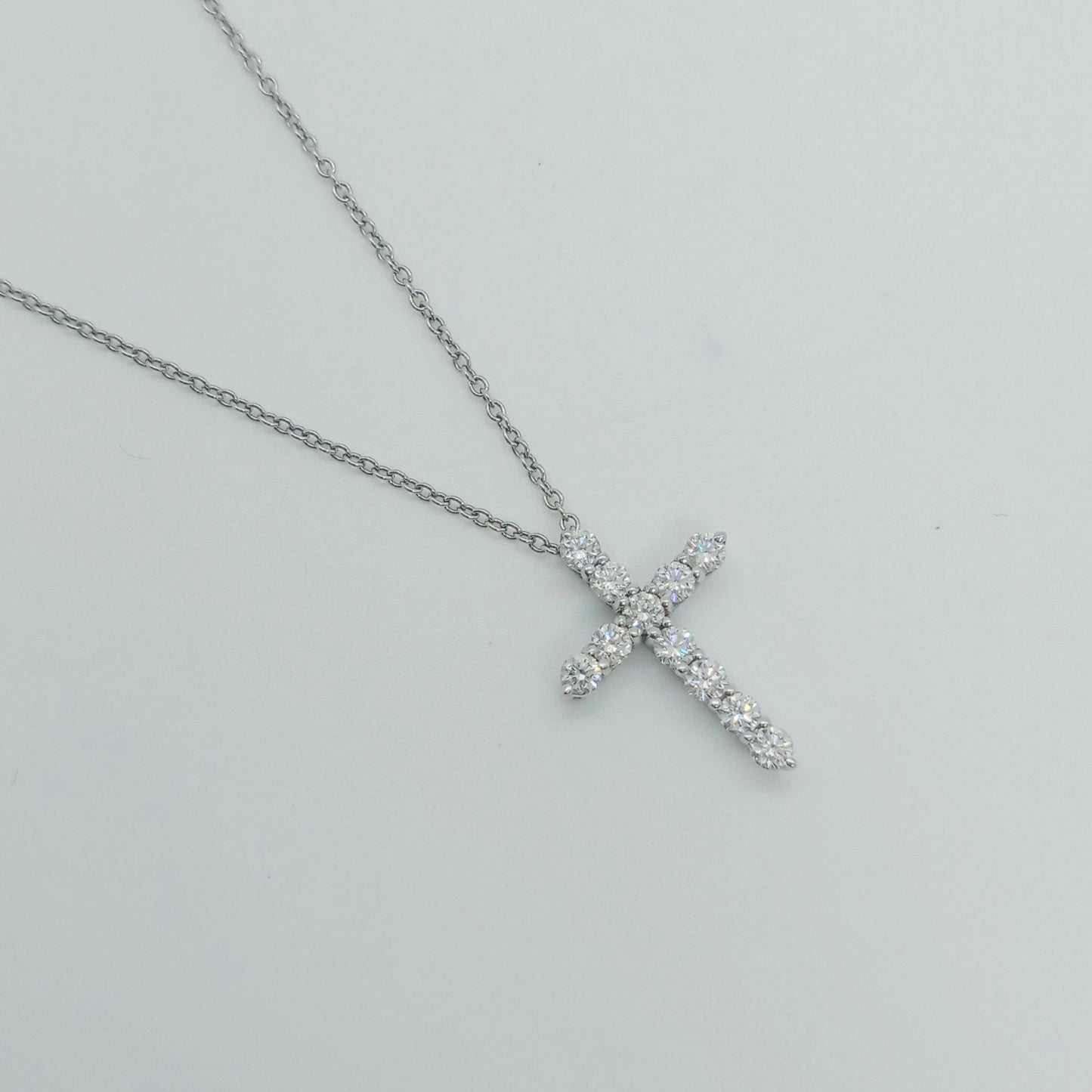 Tiffany & Co. Small Cross Diamond Necklace