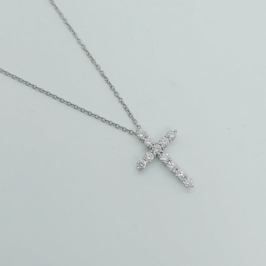 Tiffany & Co. Small Cross Diamond Necklace