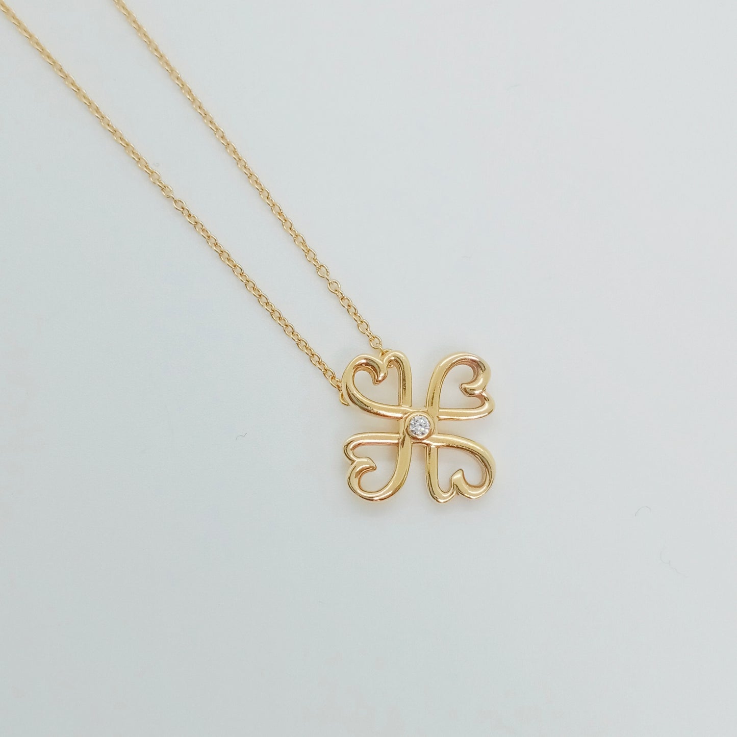 Tiffany & Co Loving Heart Clover Necklace