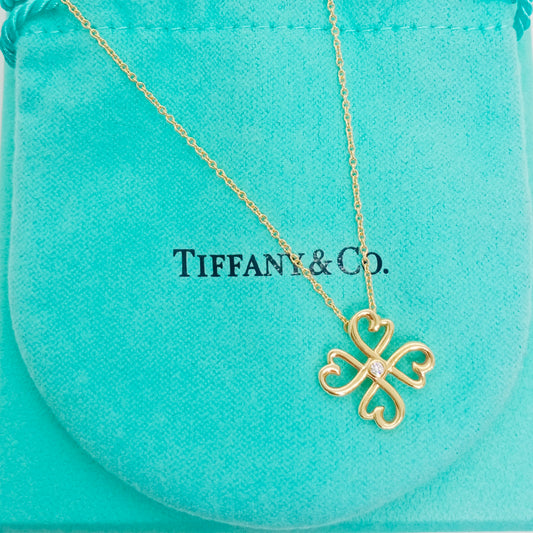 Tiffany & Co Loving Heart Clover Necklace