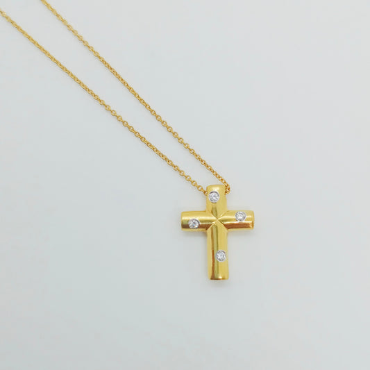 Tiffany & Co. Dots Cross Necklace