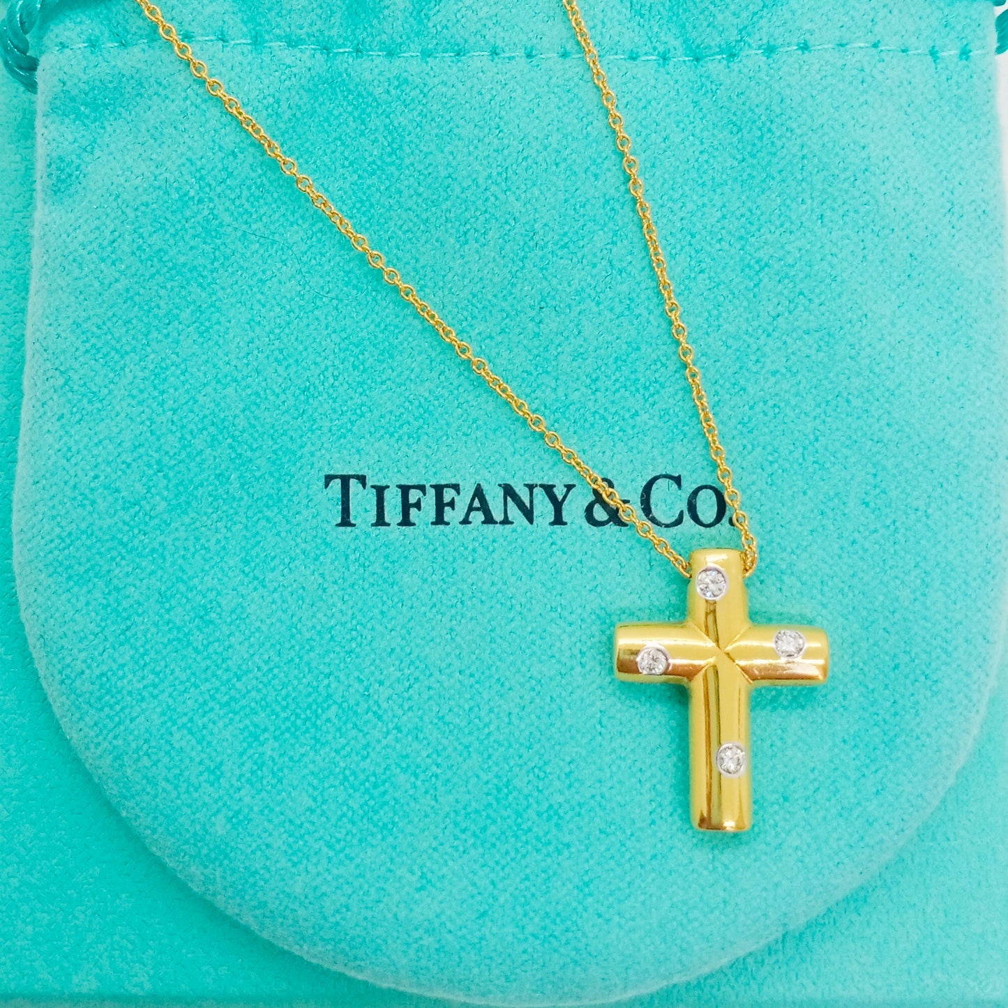 Tiffany & Co. Dots Cross Necklace