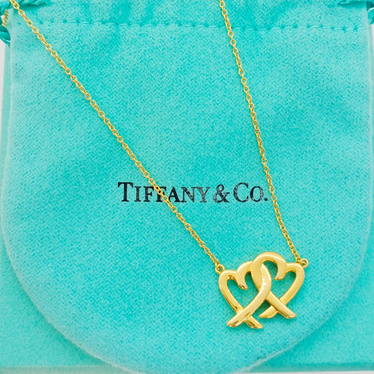 Tiffany & Co. Double Loving Heart Necklace