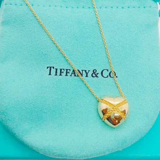 Tiffany & Co. Chain Cross Heart Necklace