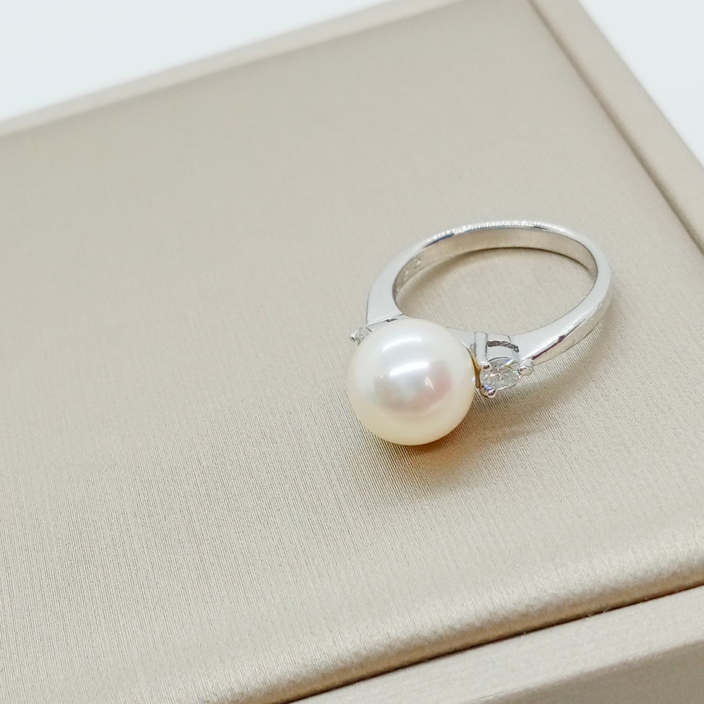 Akoya Pearl Diamond Ring Size 48