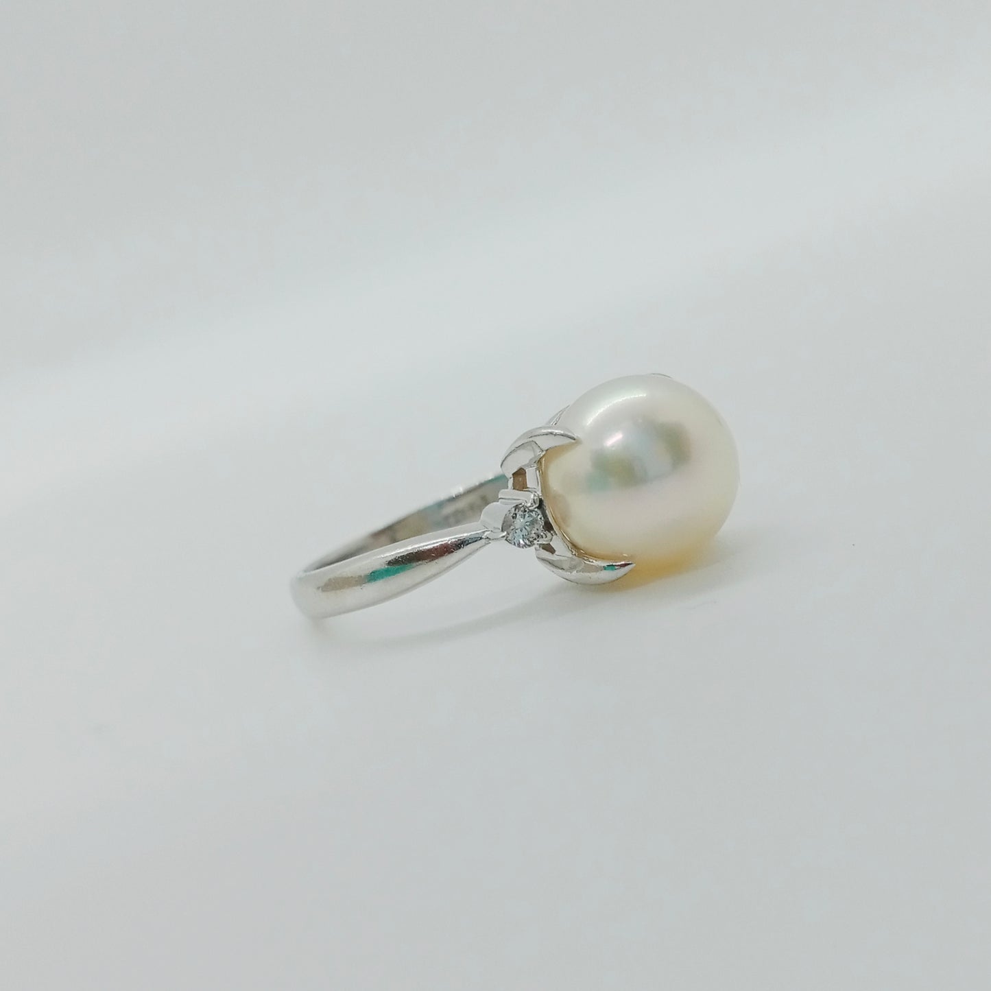 Akoya Pearl Diamond Ring Size 50