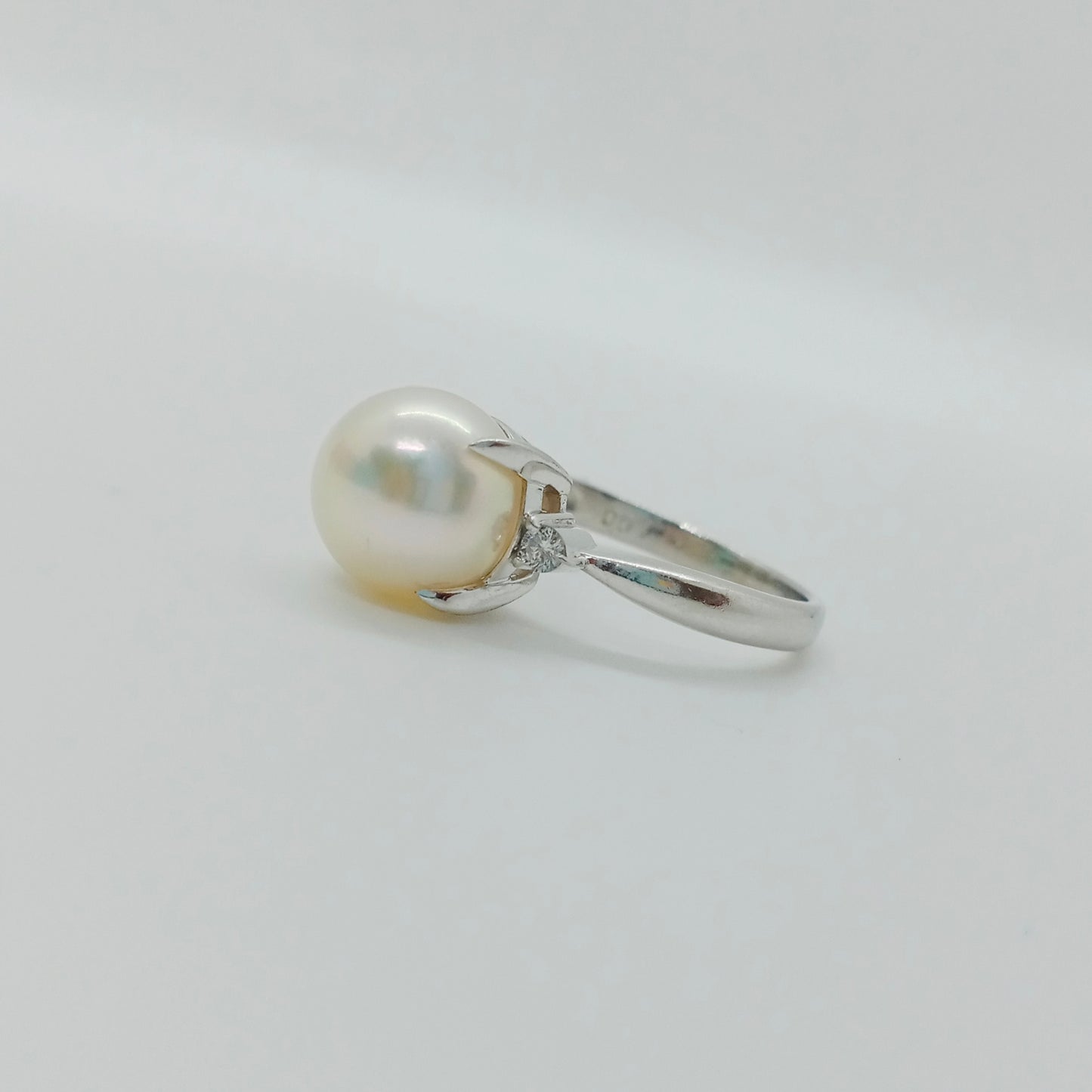 Akoya Pearl Diamond Ring Size 50