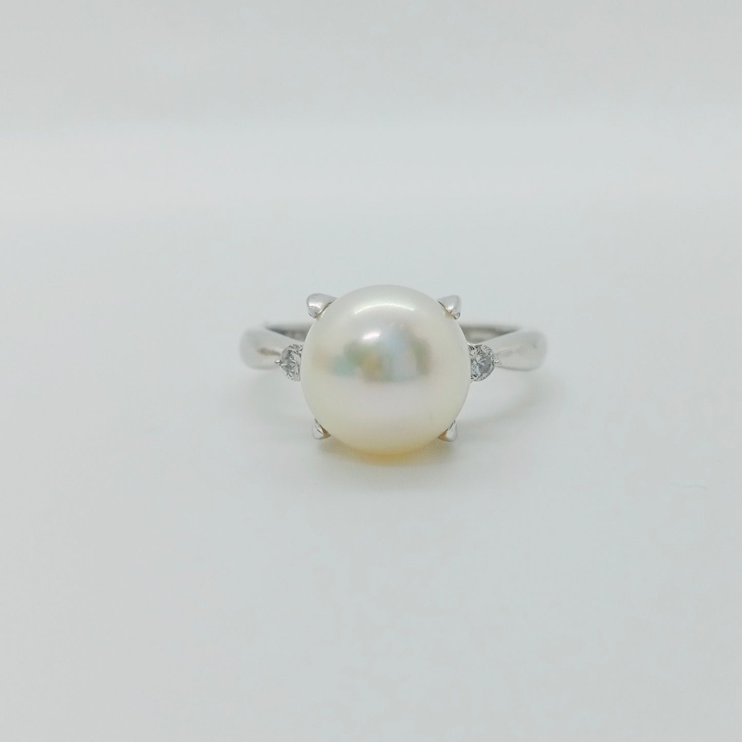 Akoya Pearl Diamond Ring Size 50