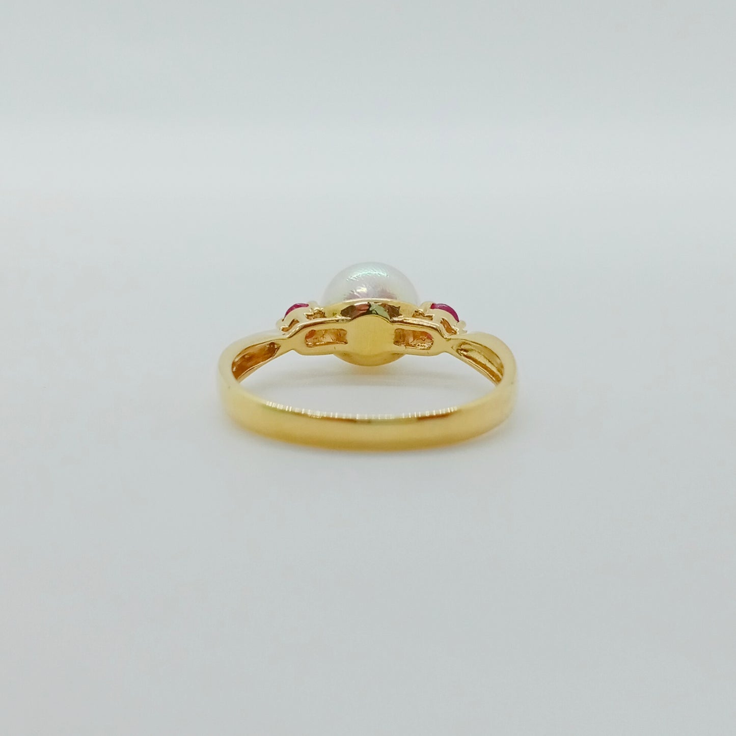 Akoya Pearl Ruby Ring Size 50