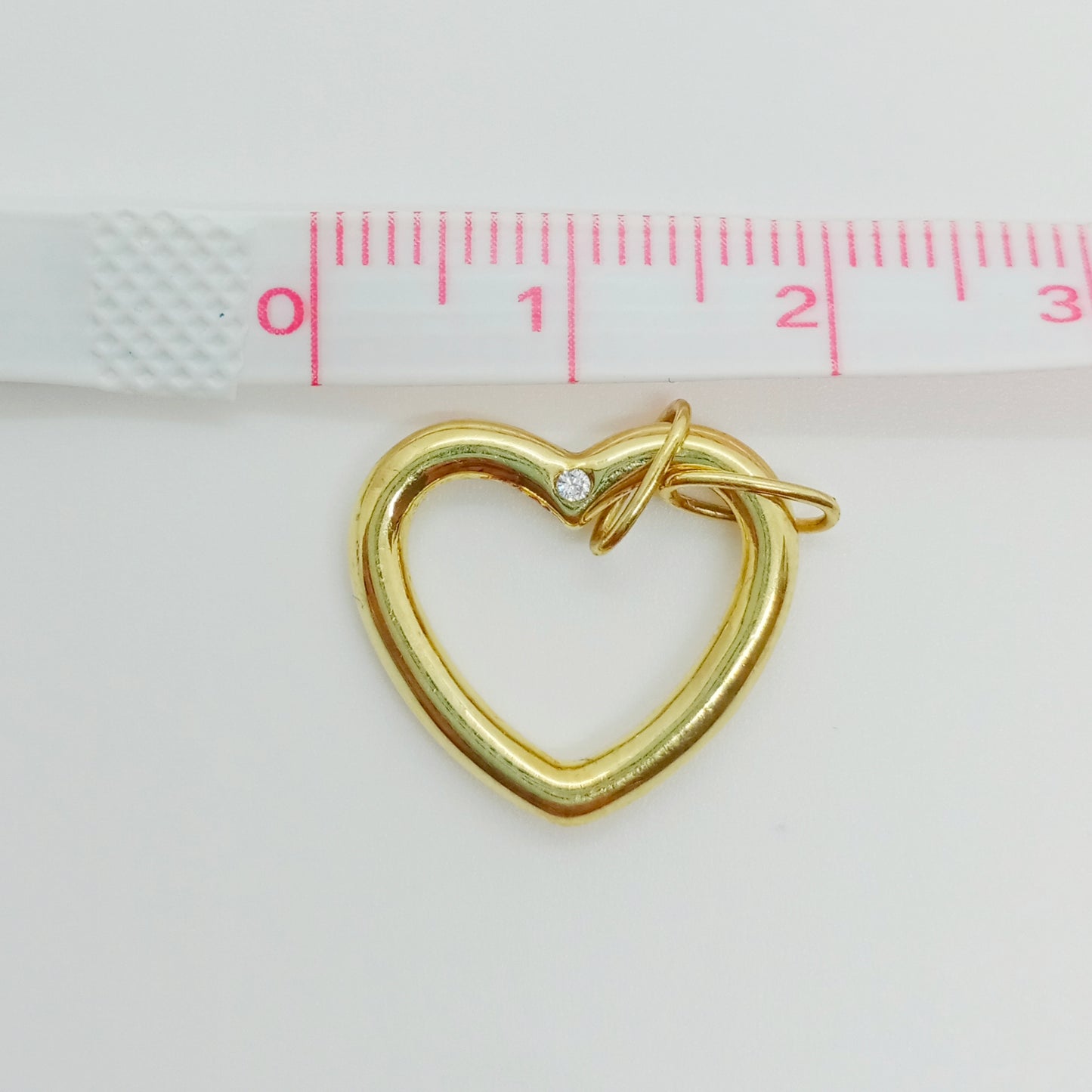 Tiffany & Co. Open Heart 1P Diamond Pendant