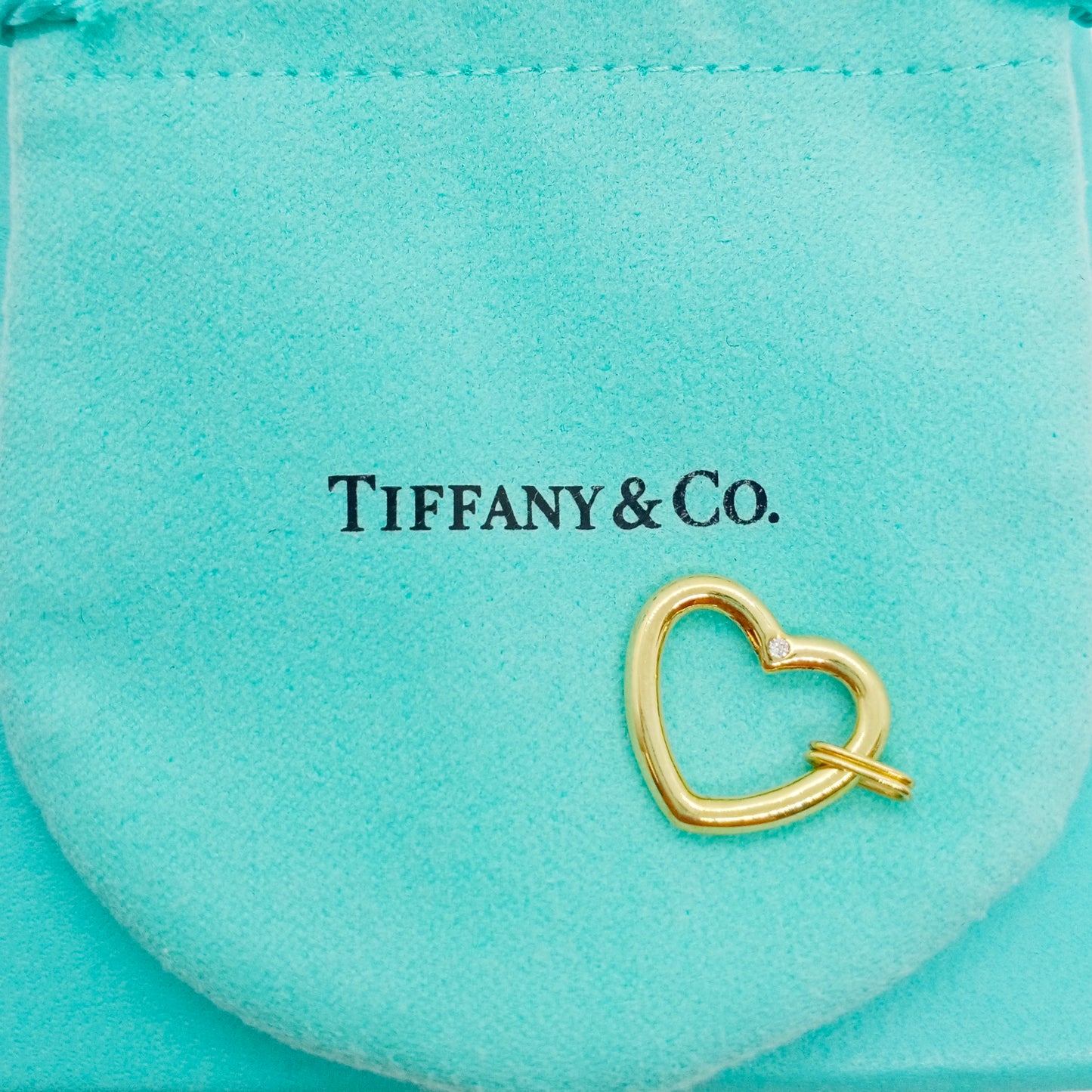 Tiffany & Co. Open Heart 1P Diamond Pendant