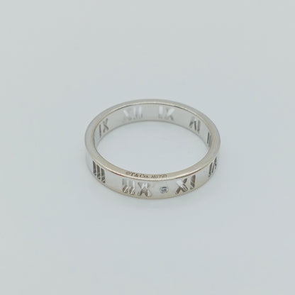 Tiffany & Co. Atlas 4P Diamond Ring Size 54
