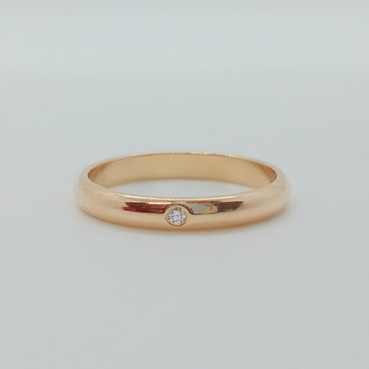 Cartier 1P Diamond Ring Size 50
