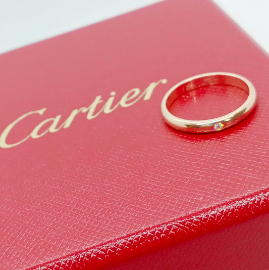 Cartier 1P Diamond Ring Size 50