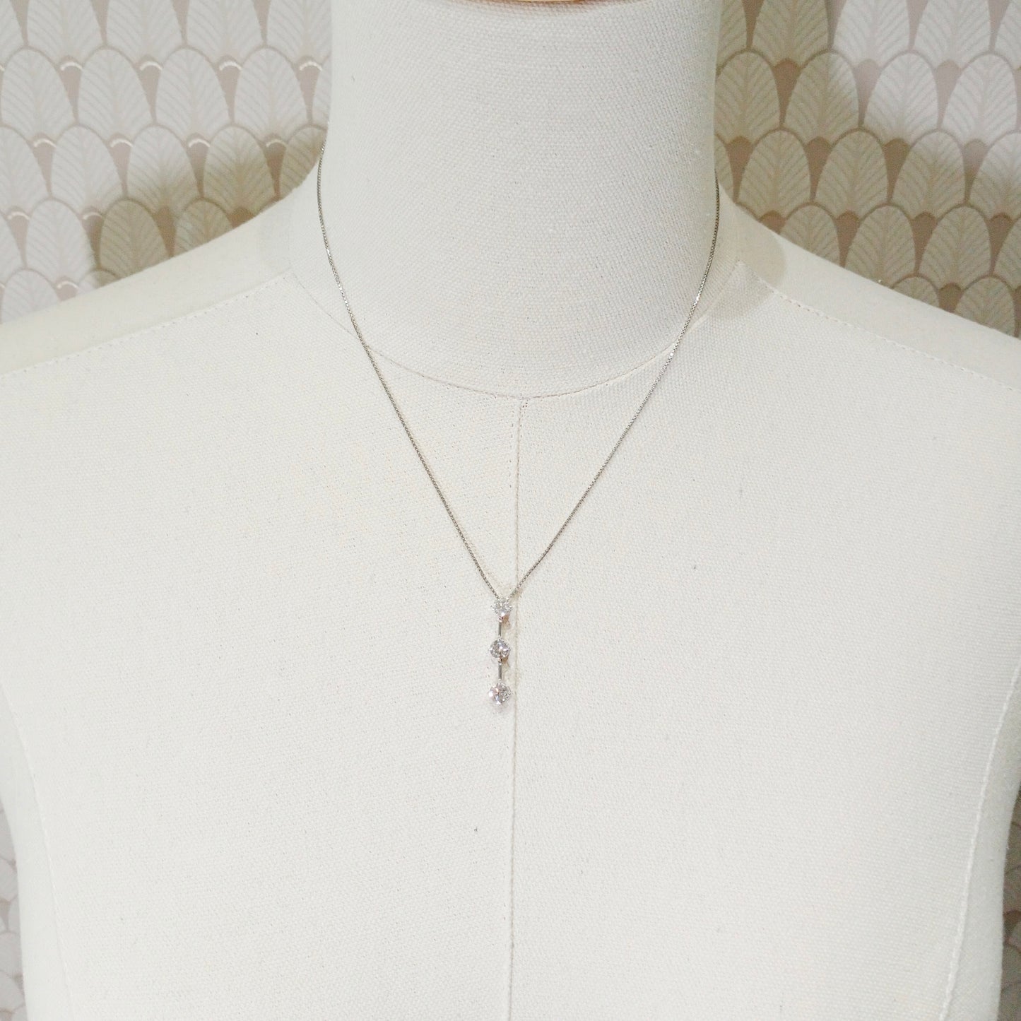 3 Row Diamond Necklace