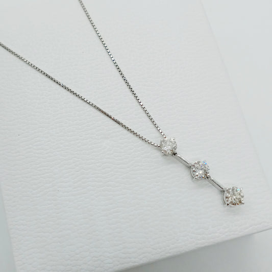 3 Row Diamond Necklace 1.00ct