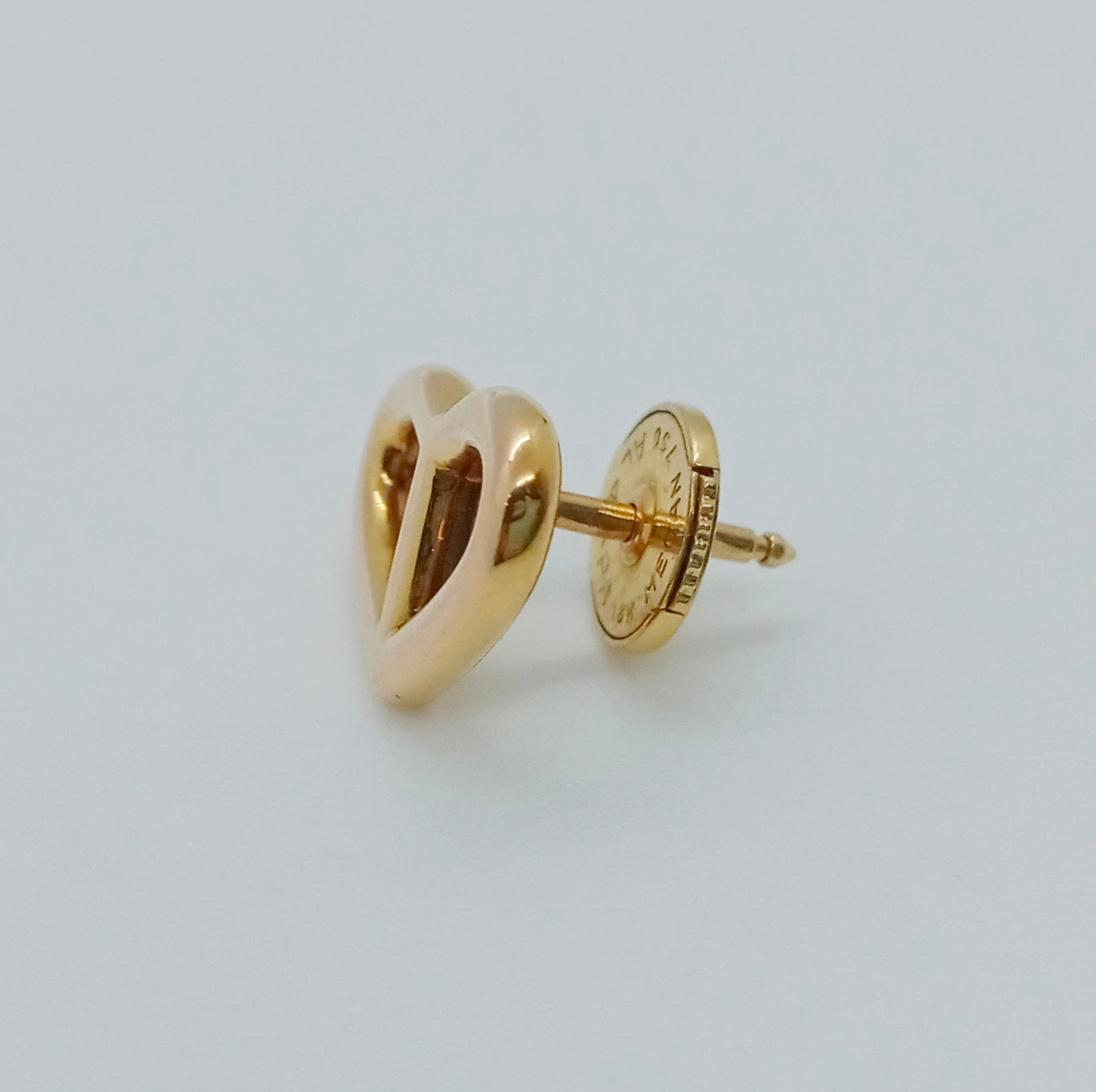 Hermes Chaine d'Angle Heart Pierced Earring (1 piece Only)