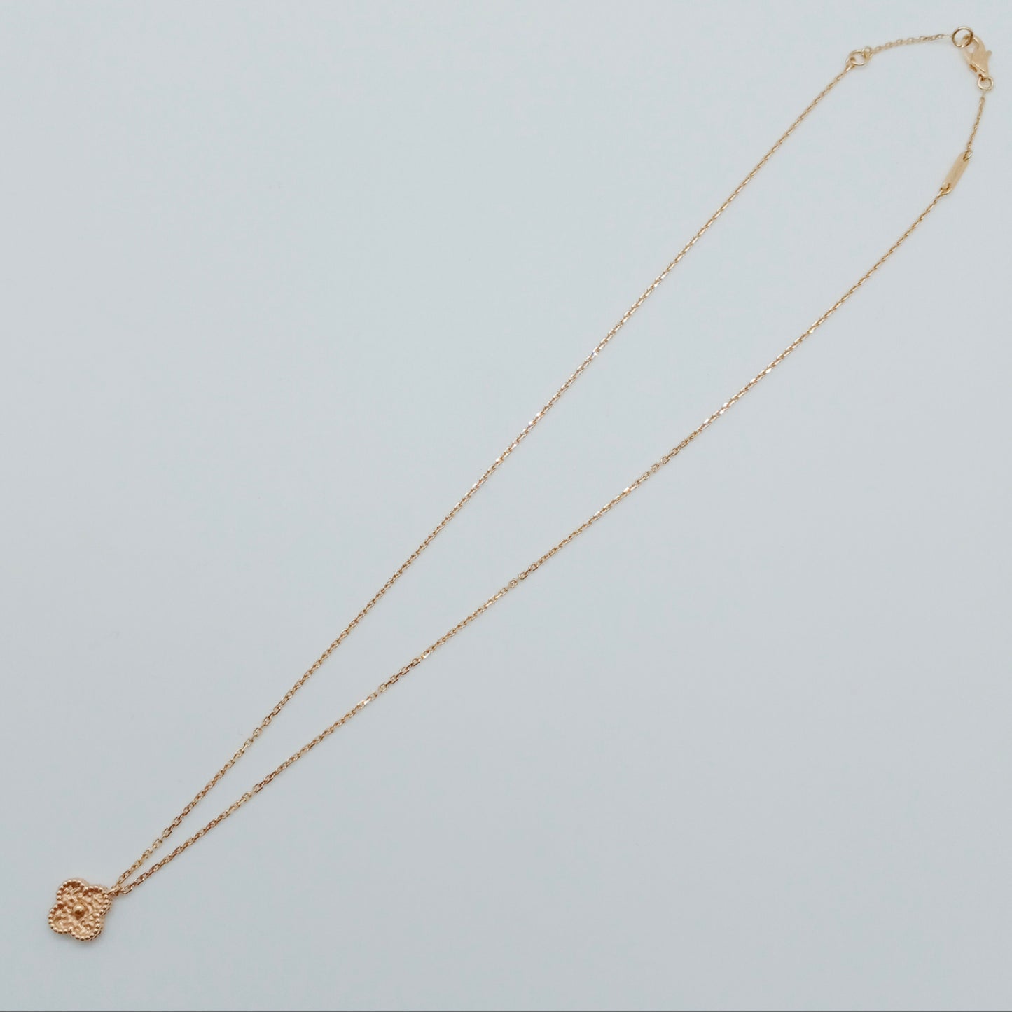 VCA Sweet Alhambra Hammered Necklace