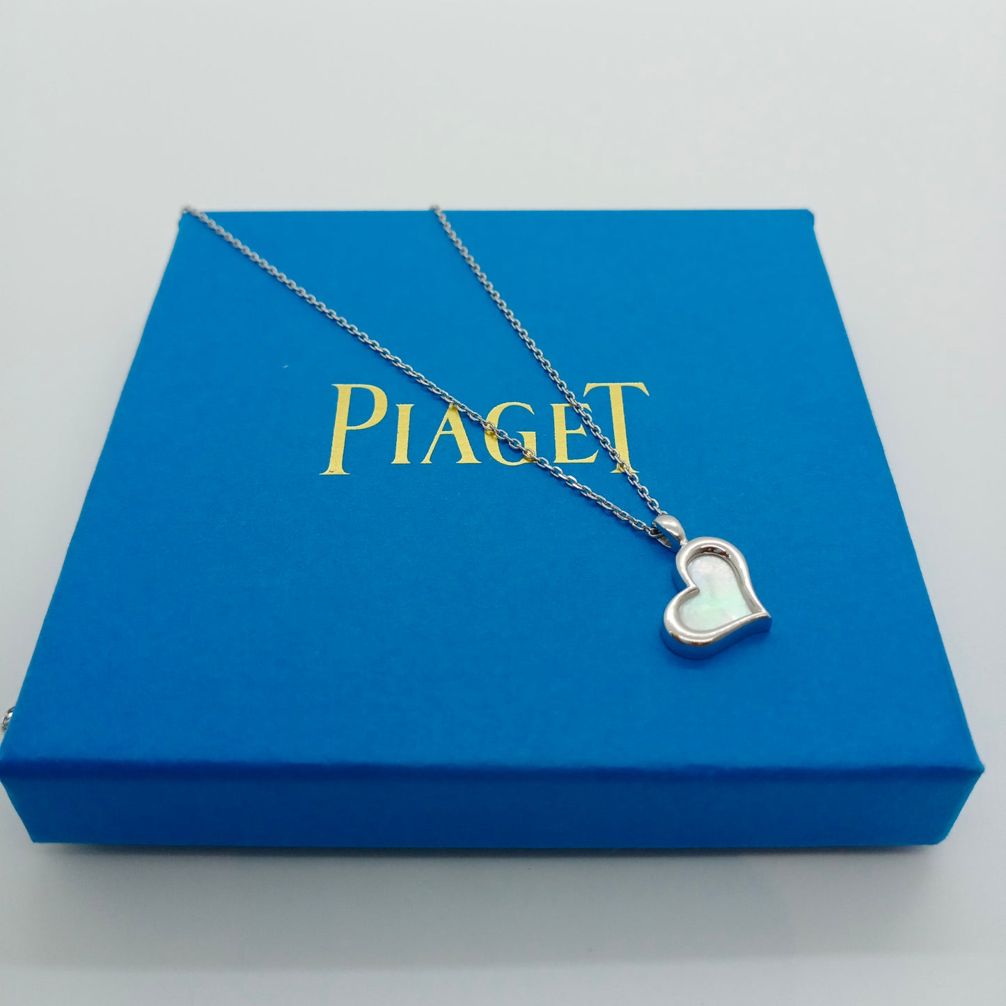 Piaget Mother of Pearl Heart Necklace