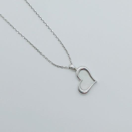 Piaget Mother of Pearl Heart Necklace