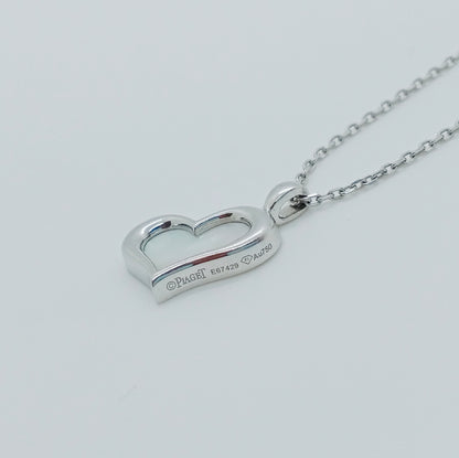 Piaget Mother of Pearl Heart Necklace