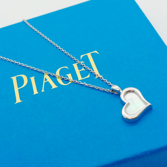 Piaget Mother of Pearl Heart Necklace