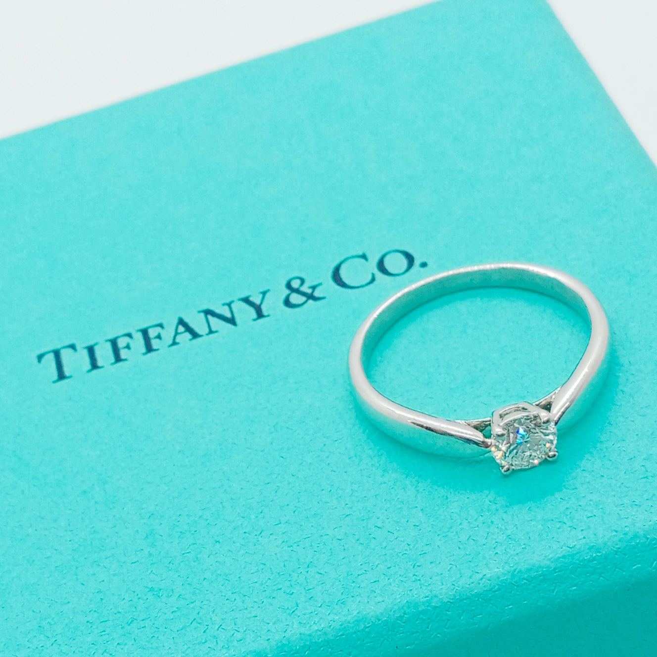 Tiffany & Co. Diamond Ring 0.34ct Size 51