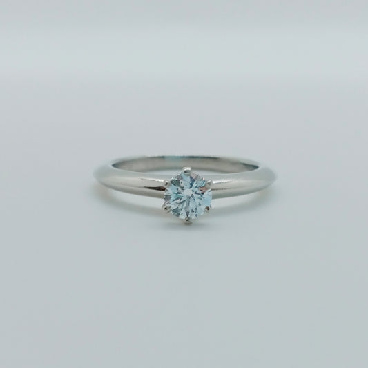 Tiffany & Co. Diamond Ring 0.32ct Size 49