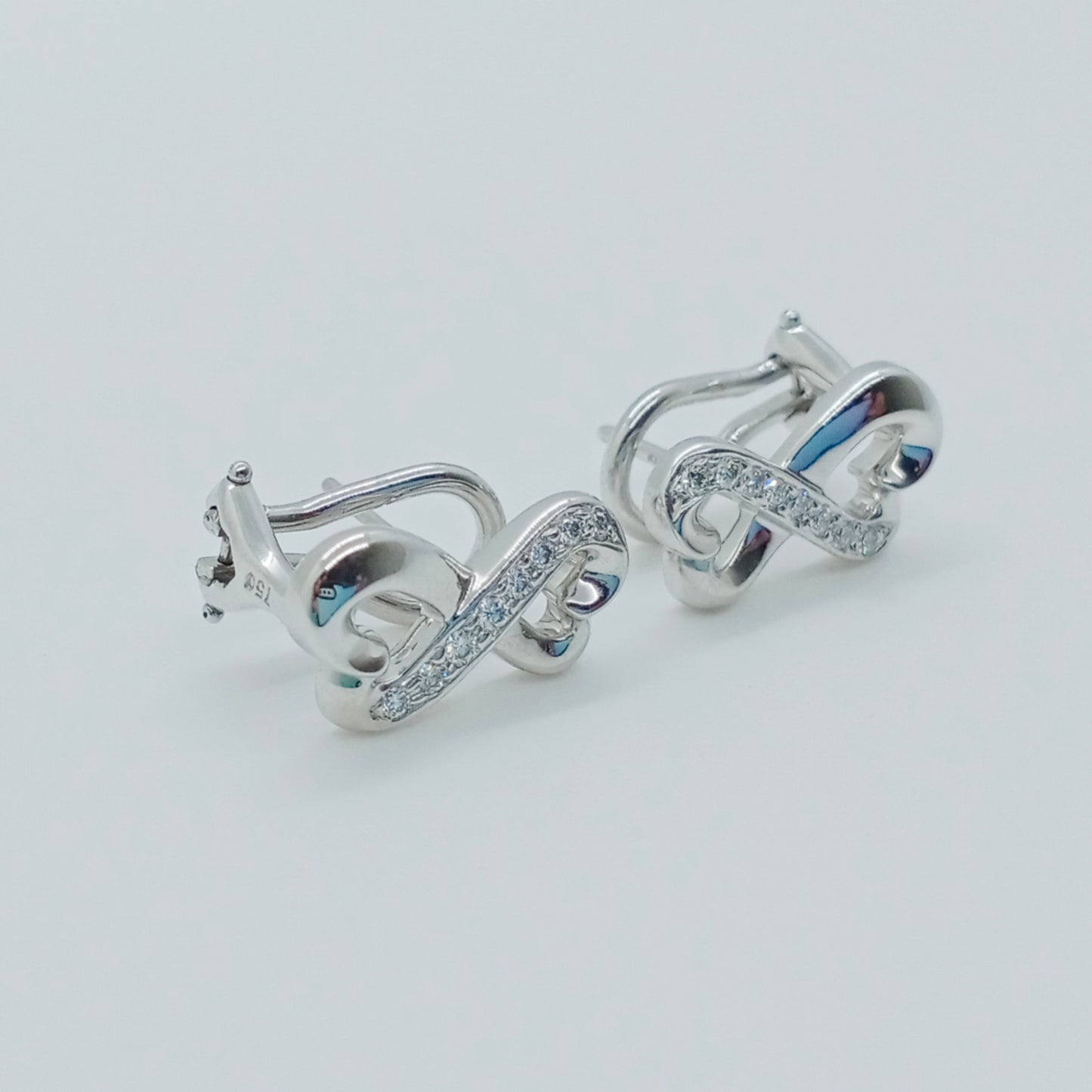 Tiffany & Co. Infinity Diamond Heart Earrings