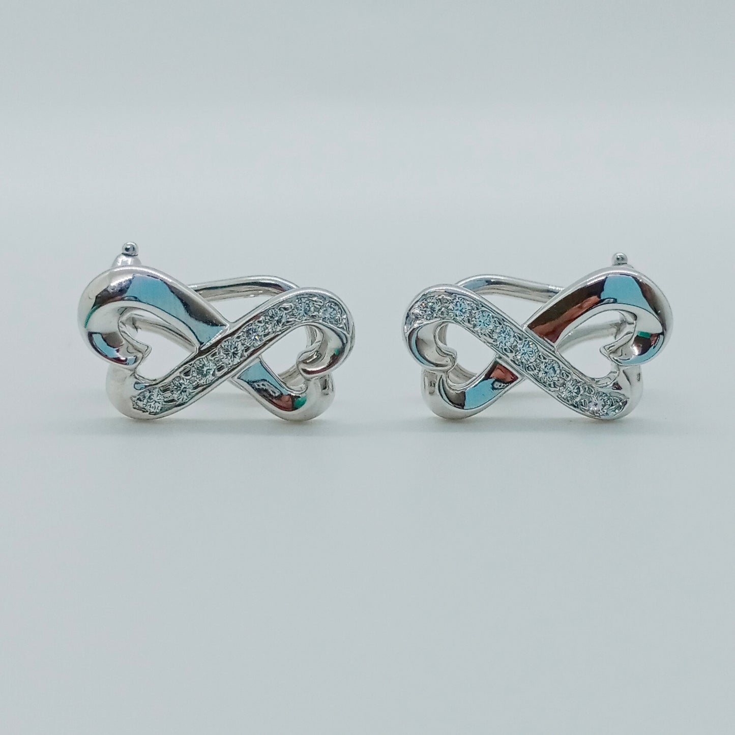 Tiffany & Co. Infinity Diamond Heart Earrings