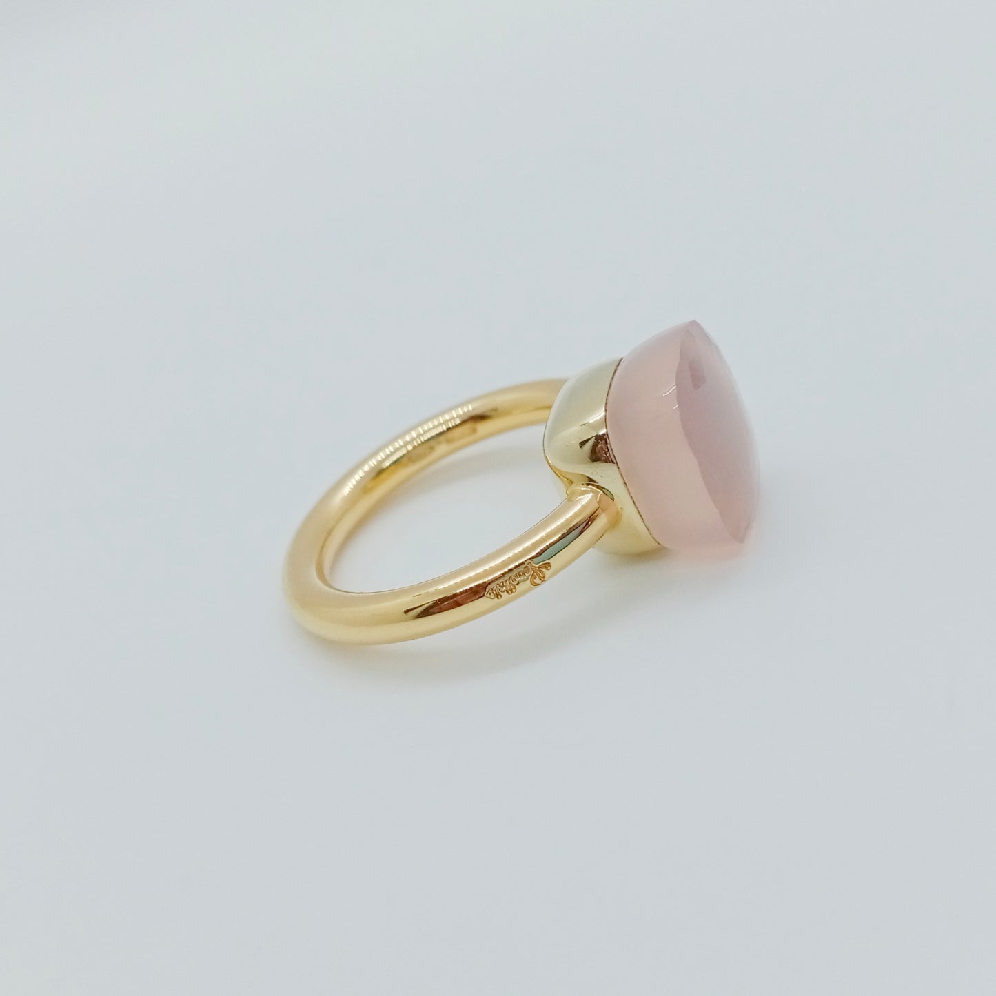 Pomellato Nude Classic Rose Quartz Ring Size 50