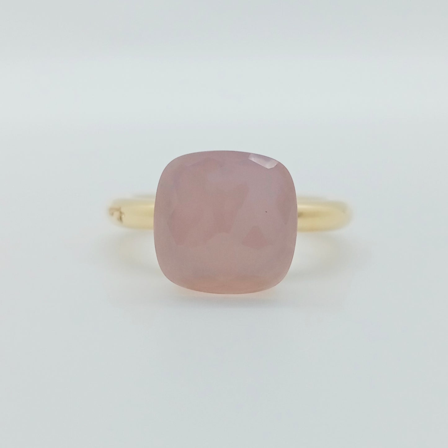 Pomellato Nude Classic Rose Quartz Ring Size 50