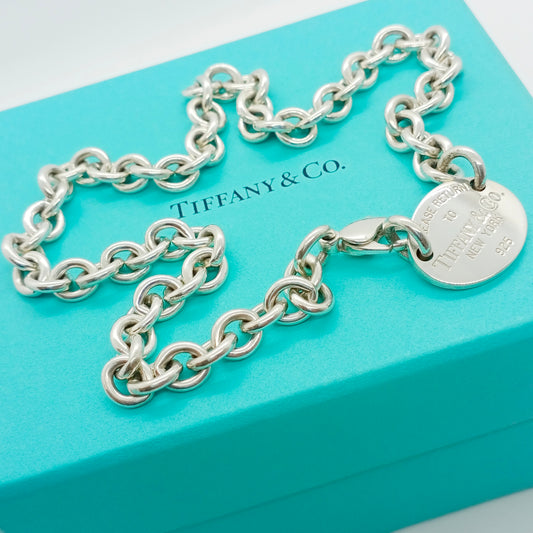 Tiffany & Co. Return to Tiffany Oval Tag Necklace