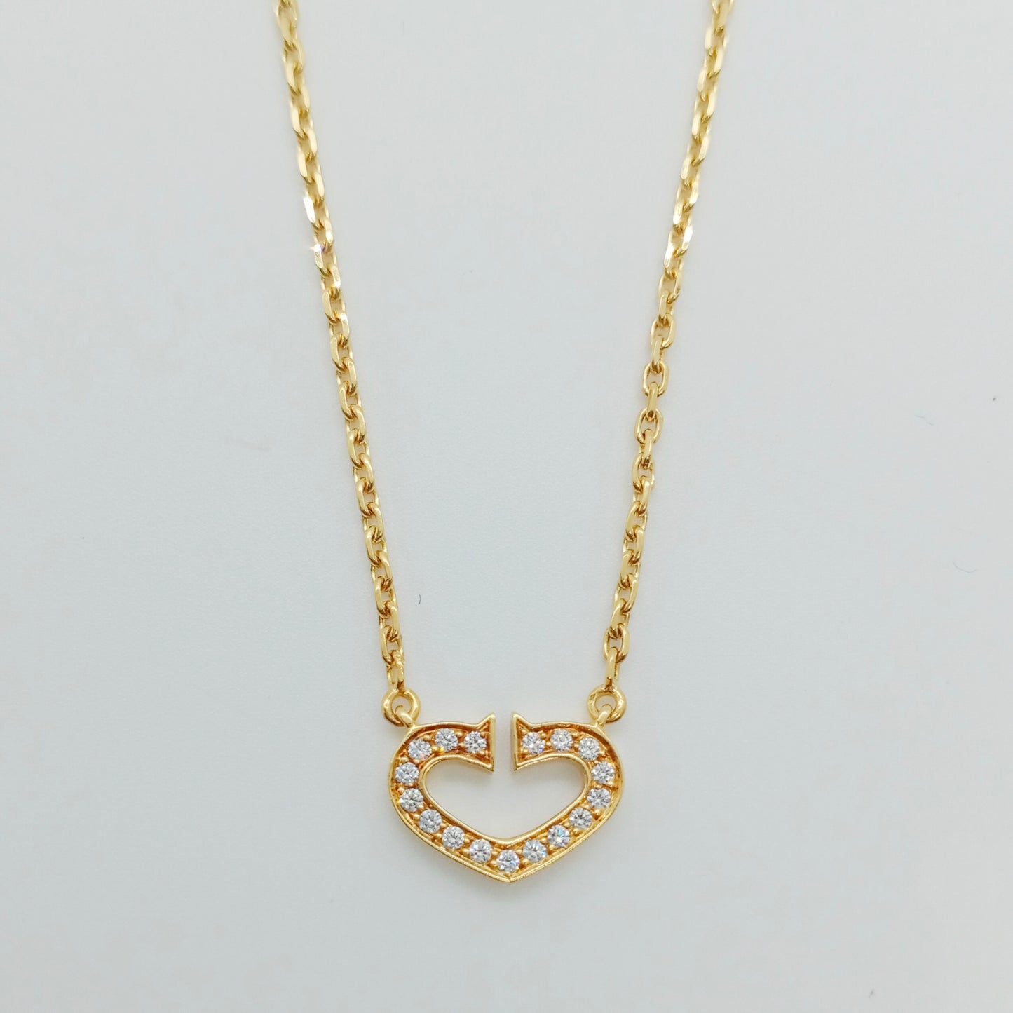 Cartier C Heart Diamond Necklace