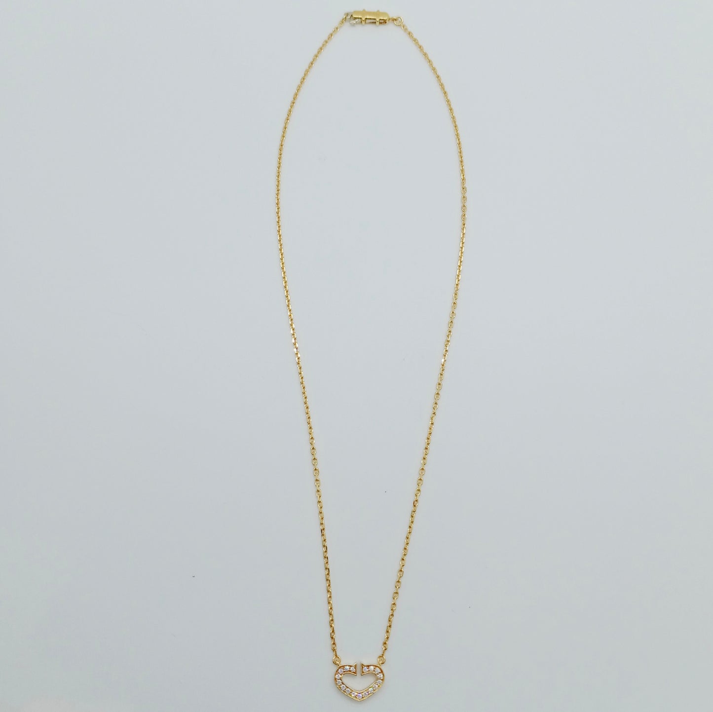 Cartier C Heart Diamond Necklace