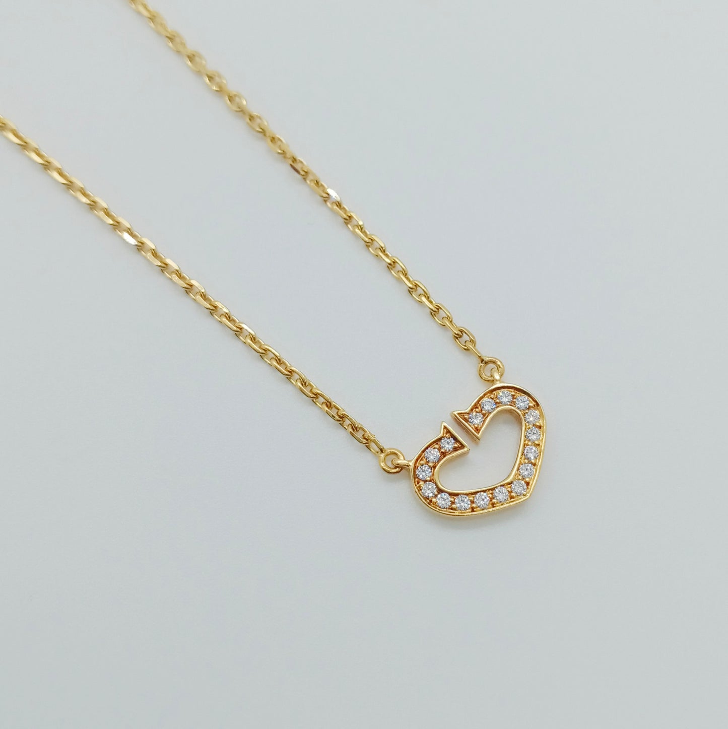 Cartier C Heart Diamond Necklace