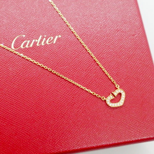 Cartier C Heart Diamond Necklace