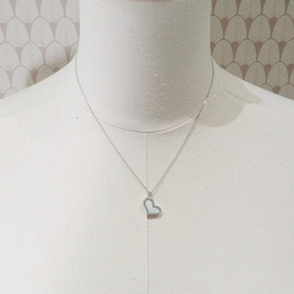 Piaget Mother of Pearl Heart Necklace