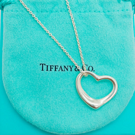 Tiffany & Co. Open Heart Large Necklace