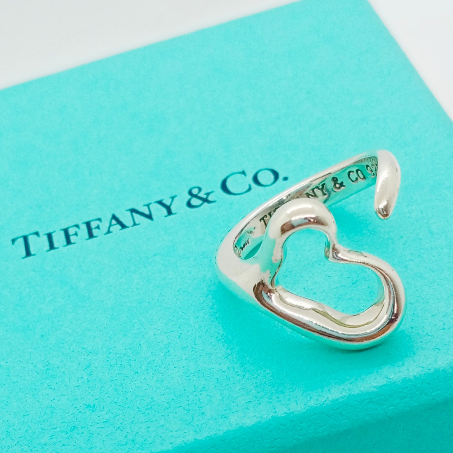 Tiffany Open Heart Ring Size 49