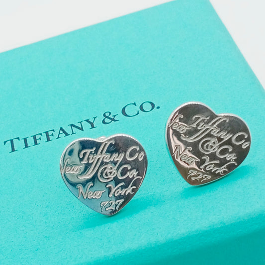 Tiffany & Co. Notes Heart Earrings