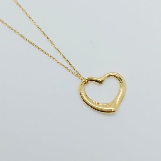 Tiffany & Co. Open Heart Necklace Large