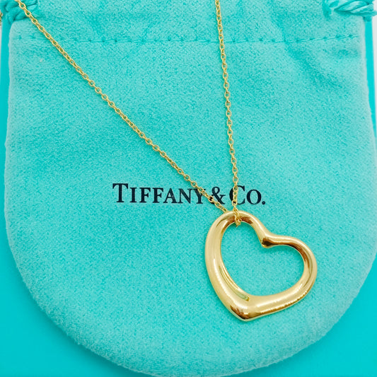 Tiffany & Co. Open Heart Necklace Large