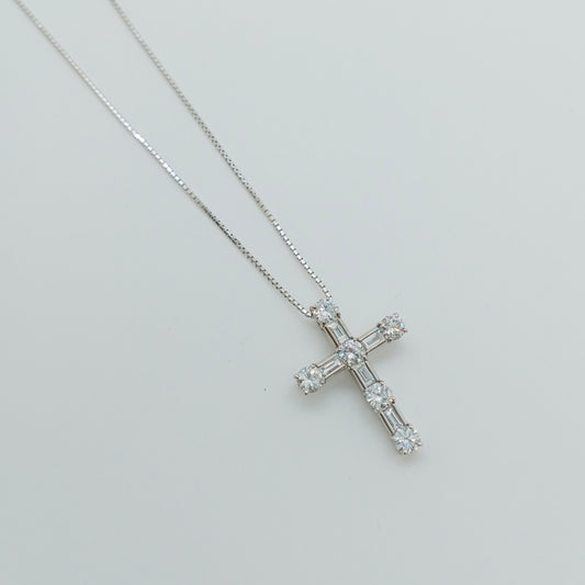 Diamond Cross Necklace 1.00 carat