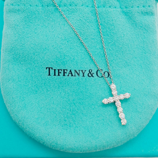 Tiffany & Co. Cross Diamond Necklace